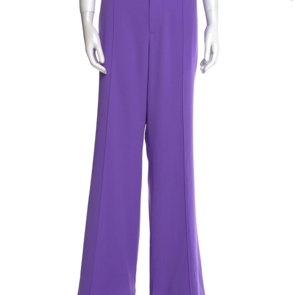 Alice + Olivia Purple Wide Leg Pants